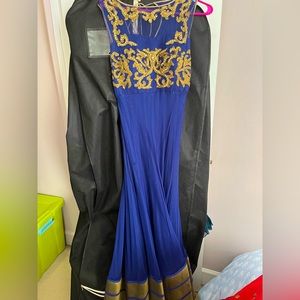 Royal blue Indian gown
